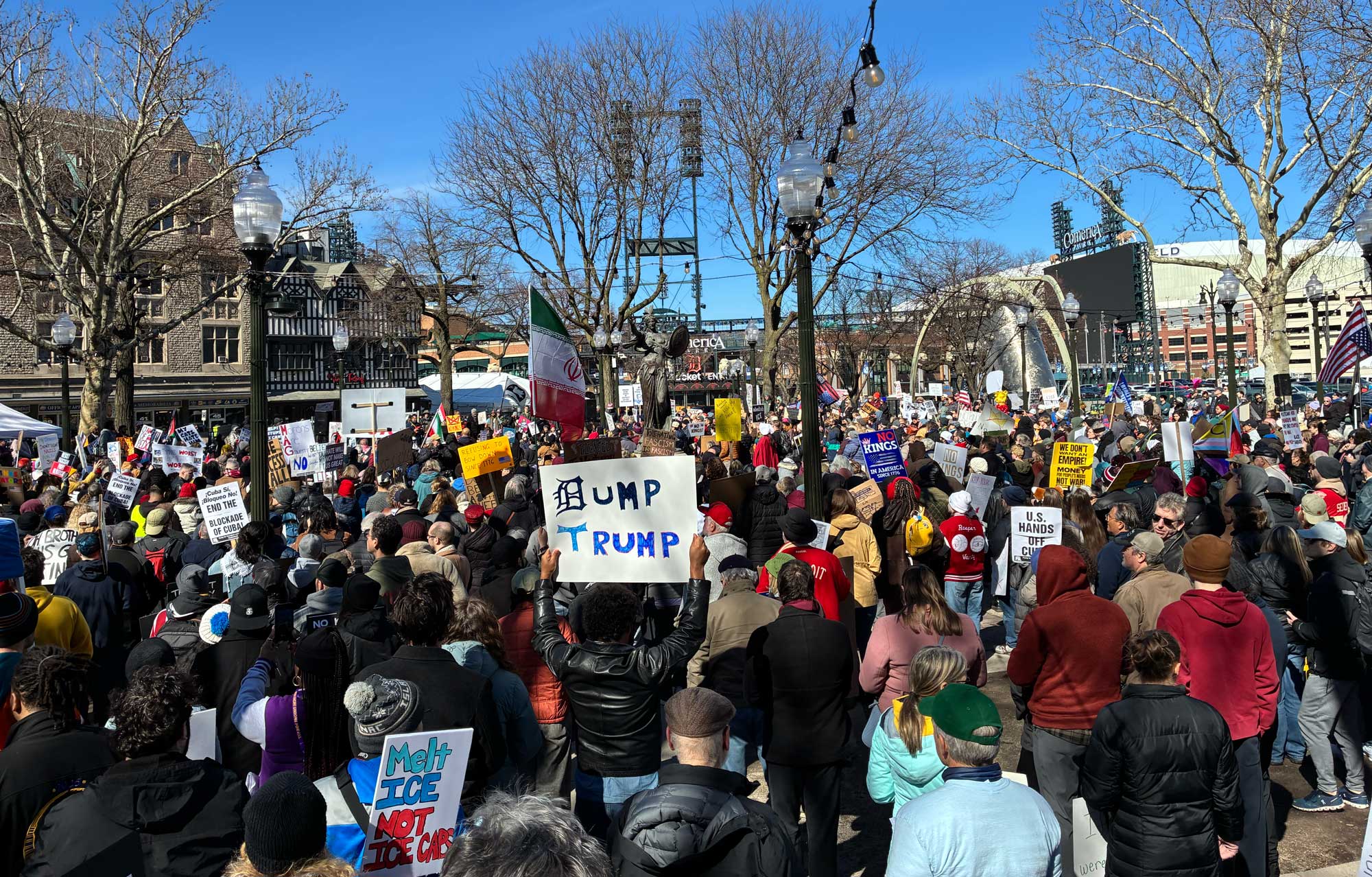 Tens of thousands join No Kings rallies across metro Detroit in what is believed to be the largest single-day protest in U.S. history